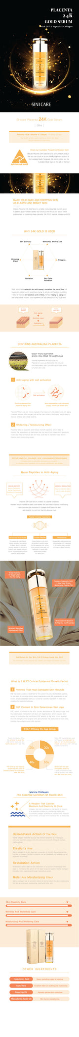 Placenta 24k Gold Serum 50ml
