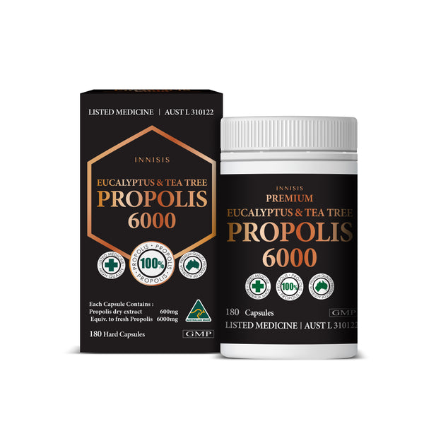 INNISIS Premium Eucalyptus & Tea Tree, Propolis 6000 180s