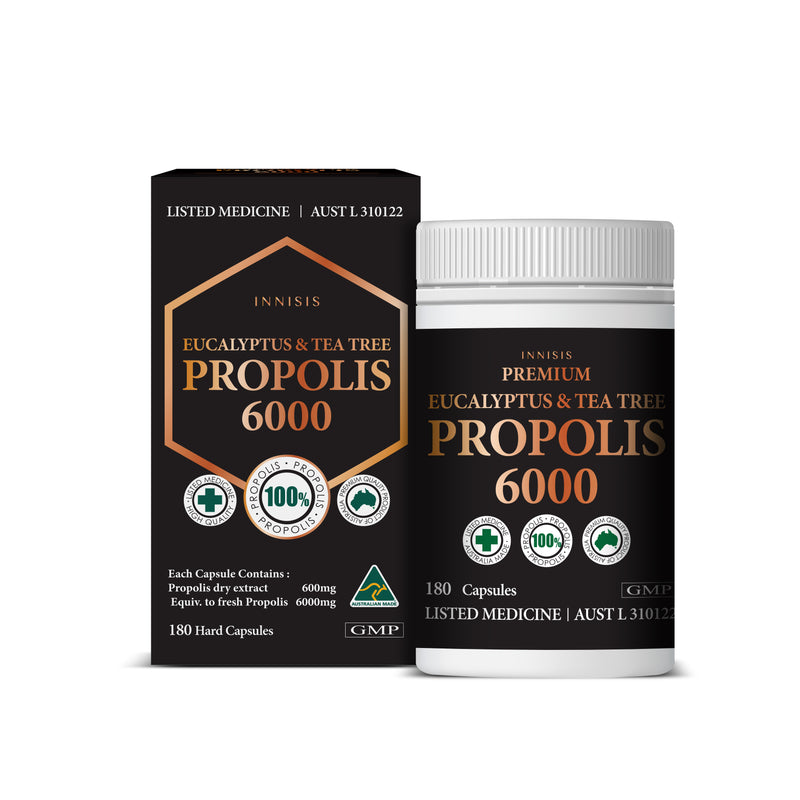 INNISIS Premium Eucalyptus & Tea Tree, Propolis 6000 180s