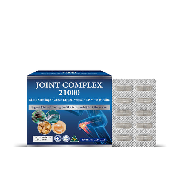 Joint Complex 180c- Shark Cartilage & Green Lipped Mussel & MSM & Boswellia