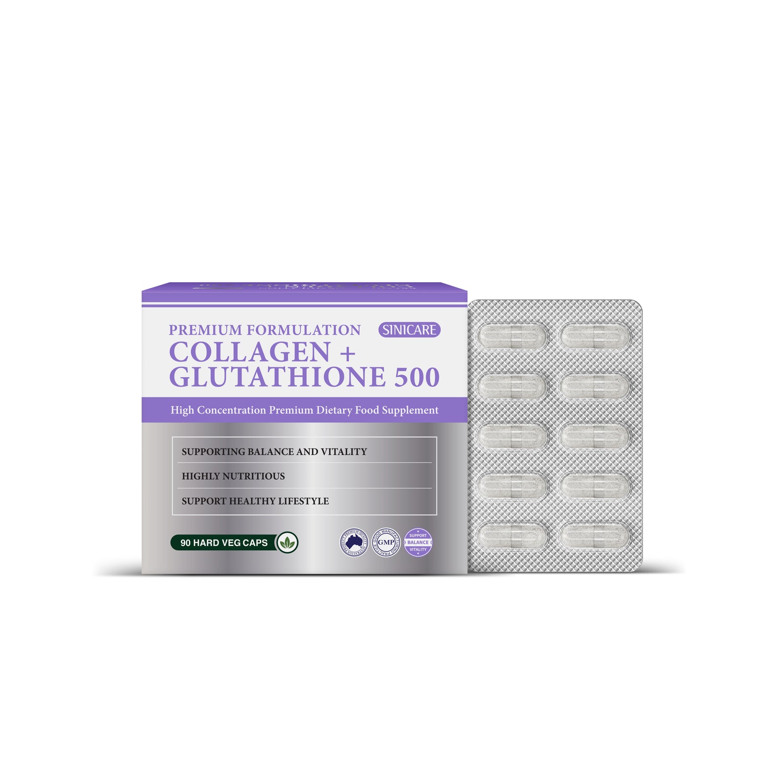 Collagen Glutathione 500 90s  Sini Australia Pty Ltd