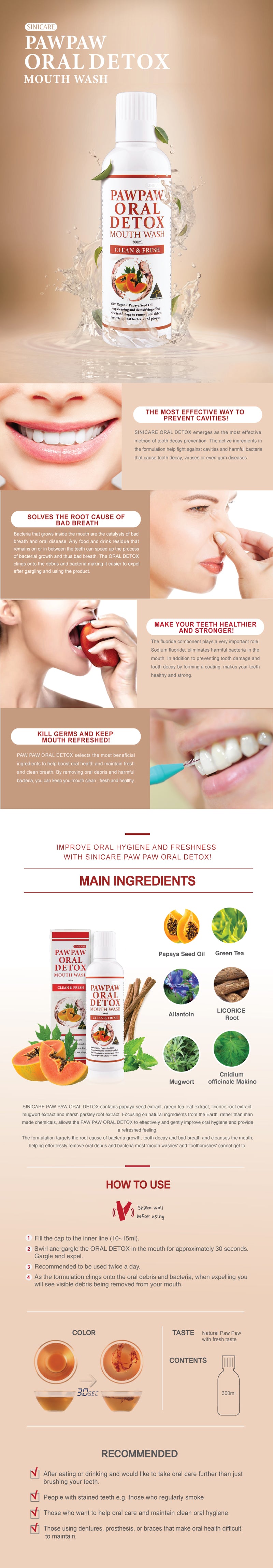 Paw Paw Oral Detox 300ml