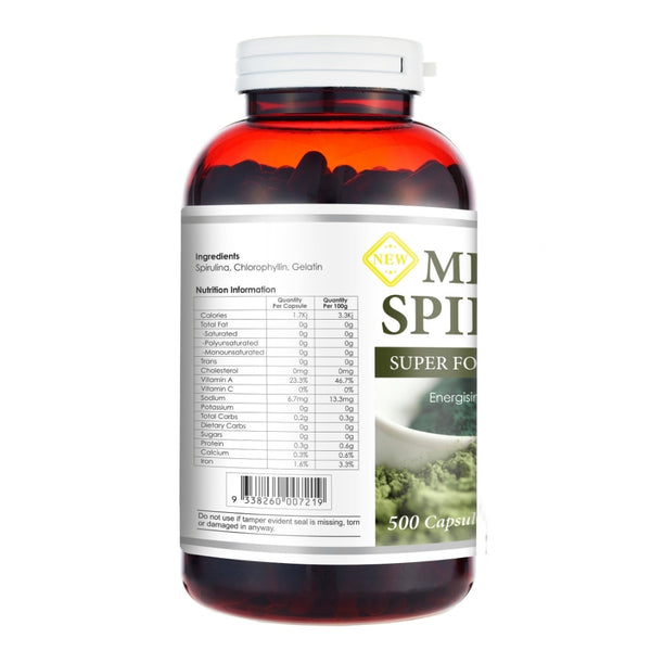 Mega Spirulina 500mg