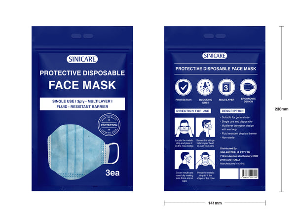 Surgical Disposable Mask- 3 pack