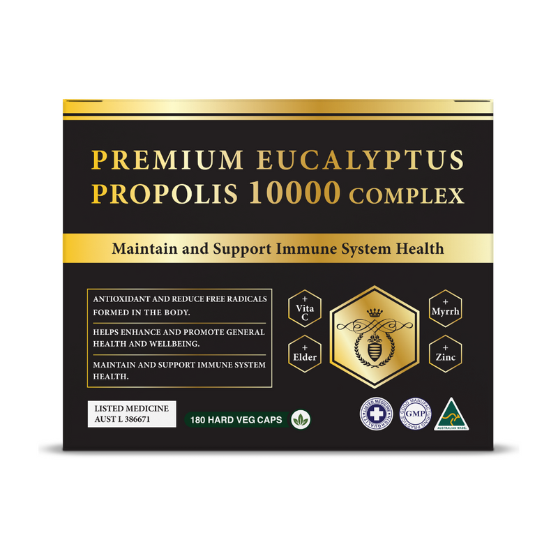 Premium Eucalyptus & Propolis 10,000 Complex 180s